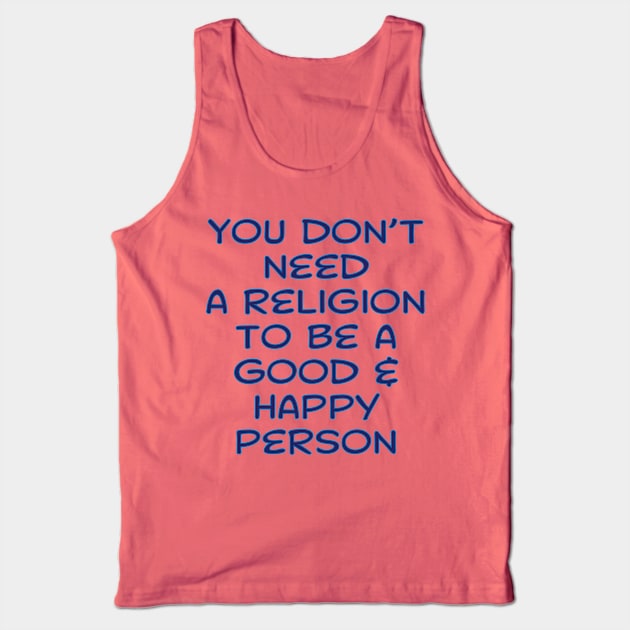 No Religion Tank Top by Whole Lotta Pixels